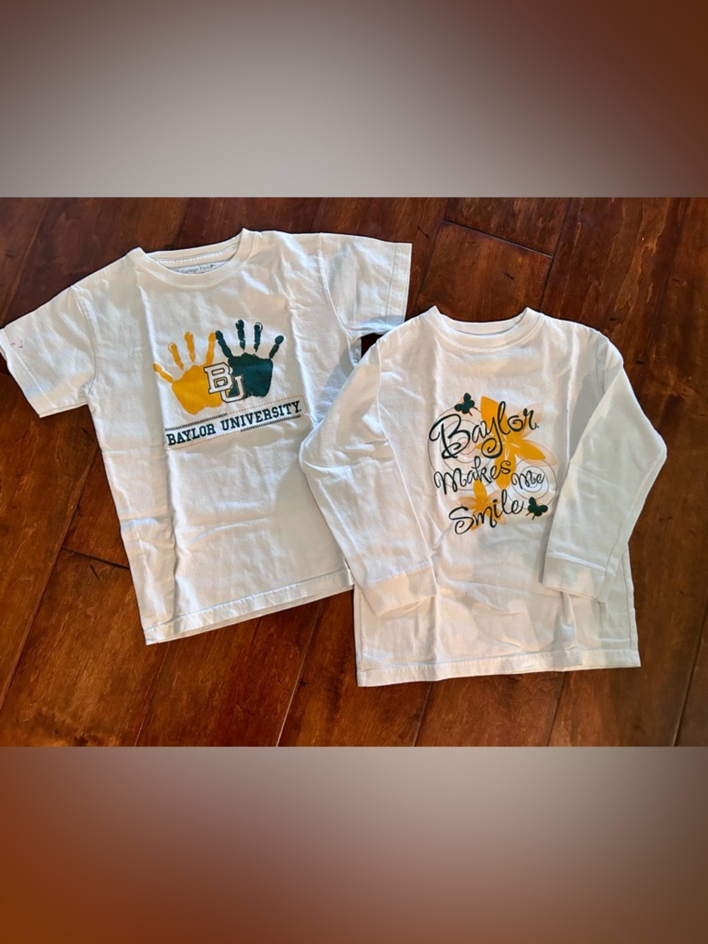 Size 5/6T Baylor shortsleeve and longsleeve t-shirts